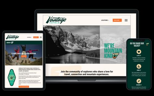 Vantage Hotels website. Faster pages, improved booking flow, and efficient editing.