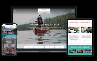 Mountaineer Lodge website. Craft CMS, improved navigation, and integrated WebRezPro booking.