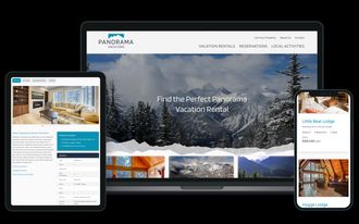 Panorama Vacations website. Immersive photos and improved mobile usability.