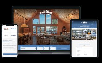 Fairmont Creek Craft CMS website. Mobile first layout with clear booking paths and faster load times.