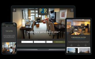 Platinum Suites website. Mobile first layouts, larger photography, and clearer suite pages.